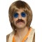 Yuvarlak Cam John Lennon Tarzı Gümüş Çerçeveli Mavi Gözlük