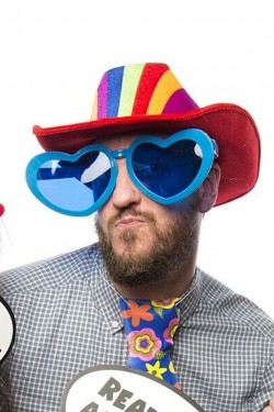 Blaue Mega-Größe, herzförmige Jumbo-Partybrille