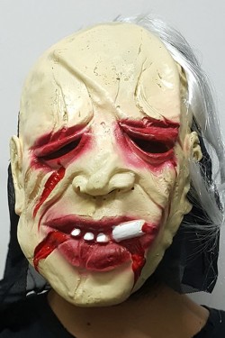 Halloween Cadılar Bayramı Sigara İçen Korku Maskesi
