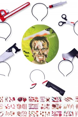 Halloween Kafaya Geçen Şaka Taçları 1 Adet