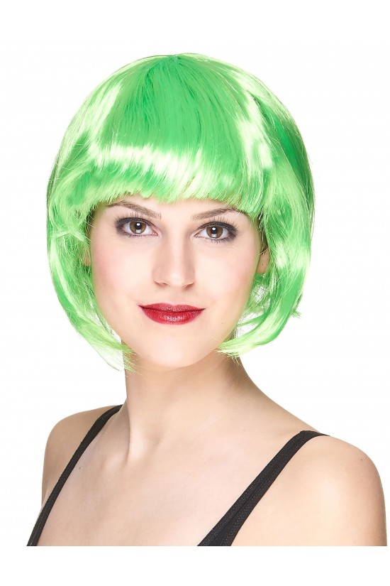 Perruque Green Party cheveux courts émoussés