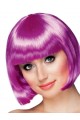 Lila Party-Perücke, stumpfes Haar Lila Party-Perücke, stumpfes Haar