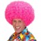 Neon Pink Color Curly Mega Length Afro Bonus Wig