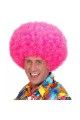 Neon Pink Color Curly Mega Length Afro Bonus Wig Neon Pink Color Curly Mega Length Afro Bonus Wig