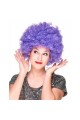 Perruque de fête afro bouclée de couleur pourpre