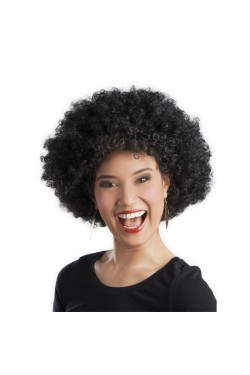 Black Color Curly Afro Bonus Wig Party Wig