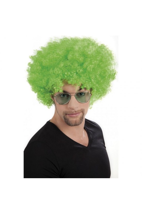 Yeşil Renk Kıvırcık Afro Bonus Peruk Yeşil Renk Kıvırcık Afro Bonus Peruk