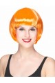 Neon Orange Color Light Orange Blunt Party Wig Short False Hair Neon Orange Color Light Orange Blunt Party Wig Short False Hair