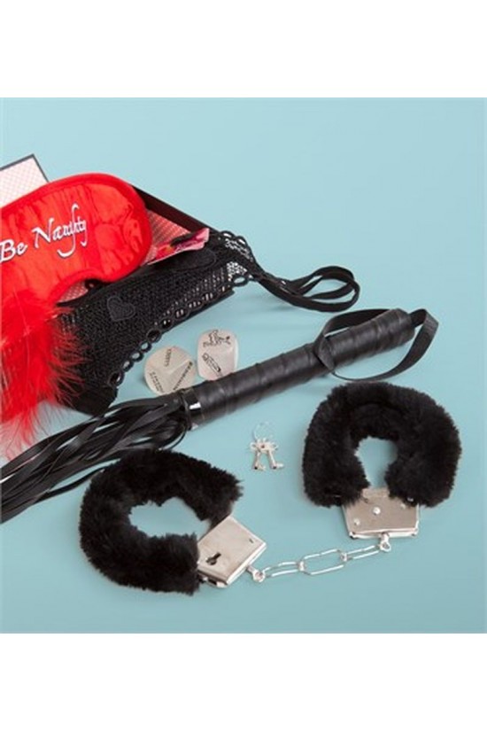 Algemas de penas extravagantes de cor preta + chicote + máscara + dados + penas + conjunto completo de roupas Algemas de penas extravagantes de cor preta + chicote + máscara + dados + penas + conjunto completo de roupas
