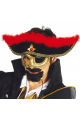 Piratenmaske mit Federn der Karibik Piratenmaske mit Federn der Karibik