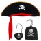Velvet Pirate Hat Pirate Hand and Pirate Eye Mask Kid Boy
