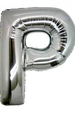 P Harf Folyo Balon Gümüş Renk  40 inç
