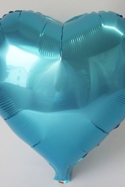 Kalp Balon Folyo Açık Mavi 45 cm 18 inç