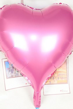 Kalp Uçan Balon Folyo Pembe 80 cm 32 inç