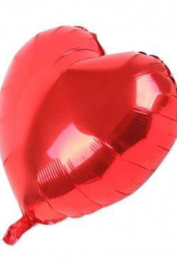Kalp Balon Folyo Kırmızı 45 cm 18 inç