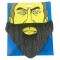 Barbe Grise Fanée Moustache Barbe Vieillie Couleur Gris Noir