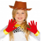 Red Color Child Boy Lycra Pantomime Gloves