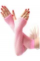 Long Mesh Knitted Gloves Light Pink Color Long Mesh Knitted Gloves Light Pink Color