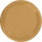 Gold Plastik Tabak 22 cm 25li