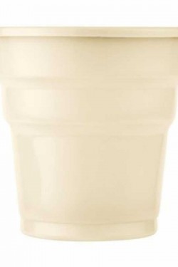 Plastik Meşrubat Bardağı Krem 180cc-7oz 25li