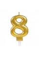 8 Rakam Mum Gold Renk 8 Rakam Mum Gold Renk