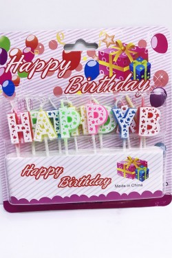 Alles Gute zum Geburtstag-Farbkerze