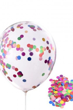Yuvarlak Pullu Şeffaf Yuvarlak Balon 24 İnç