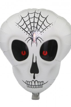 Örümcek Ağ Desenli İskelet Folyo Balon