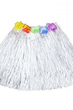 Hawaii Hula Eteği Beyaz Renk 40 cm
