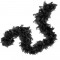 Black Color Fluffy Feather Otrish Boa Decoration Feather 180 cm