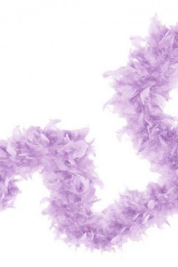 Lilac Color Fluffy Feather Otrish Boa Decoration Feather 180 cm