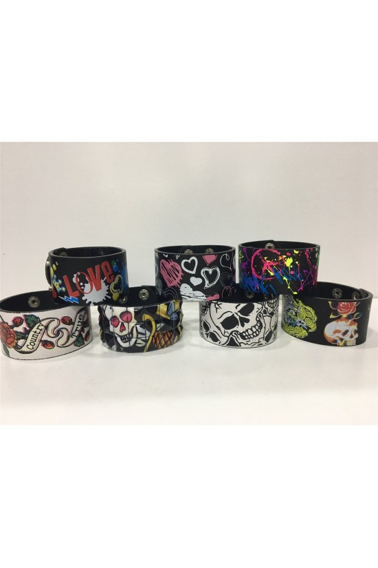 Lederarmband männlich-weiblich kompatibel gemischte Farbe 1. Stück Lederarmband männlich-weiblich kompatibel gemischte Farbe 1. Stück