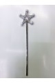 Baguette Magique Star Fairy Wand Avec Pompon Blanc