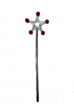 Baguette Magique Star Fairy Wand Avec Pompon Rouge