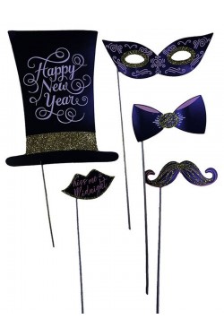 5-teiliges Fotoshooting-Zubehör für die Silvesterparty