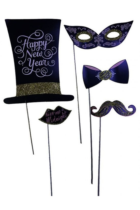 5-teiliges Fotoshooting-Zubehör für die Silvesterparty