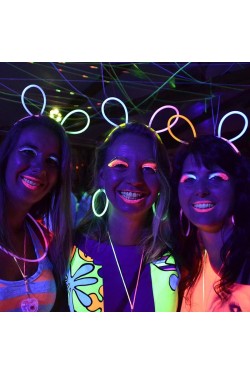 Glow Stick Taç Fosforlu Taç Karışık Renk 12 Adet