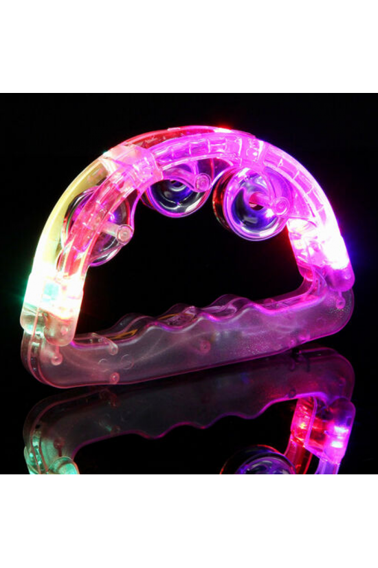 Led Işıklı Pilli Rengarenk Yanıp Sönen Lüks Eğlence Tefi Pembe Renk Led Işıklı Pilli Rengarenk Yanıp Sönen Lüks Eğlence Tefi Pembe Renk