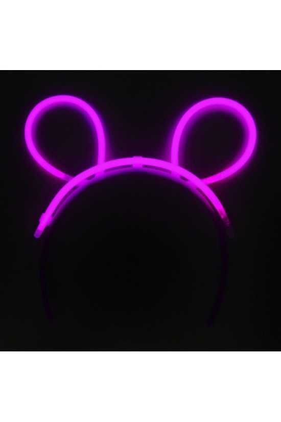 Karanlıkta Parlayan Fosforlu Glow Stick Taç Tavşan Kulağı Tacı Pembe Renk Karanlıkta Parlayan Fosforlu Glow Stick Taç Tavşan Kulağı Tacı Pembe Renk