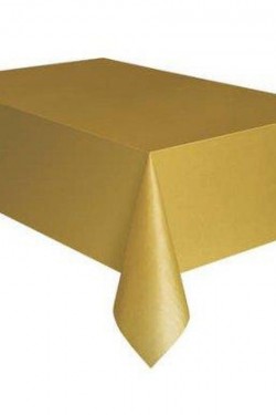 Gold Renk Plastik Masa Örtüsü 120X180 cm