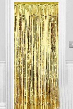 Işıltılı Duvar ve Kapı Perdesi Gold 90x200 cm