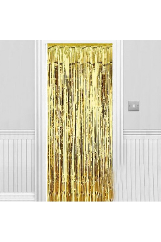 Leuchtender Wand- und Türvorhang Gold 90x200 cm