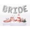 Braut Schriftzug Bachelorette Party Folienballon Silber Farbe 100 cm