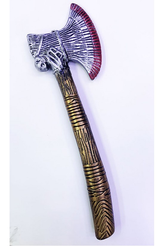 Ortaçağ Eskitilmiş Plastik Kızılderili Baltası 45 cm Ortaçağ Eskitilmiş Plastik Kızılderili Baltası 45 cm