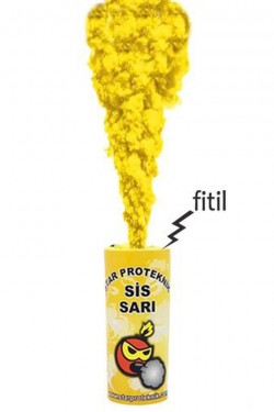 Sarı Renk Sis Bombası Sarı Duman 1 Adet