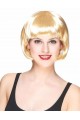 Platin-Gold-Dore-Farbe, stumpfe Party-Perücke, kurze falsche Perücke Platin-Gold-Dore-Farbe, stumpfe Party-Perücke, kurze falsche Perücke