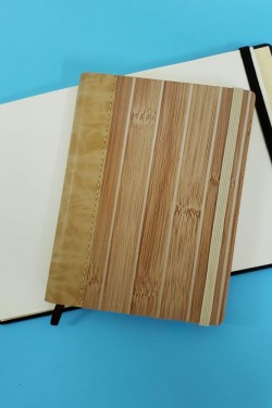 Ahşap çizgisiz Defter