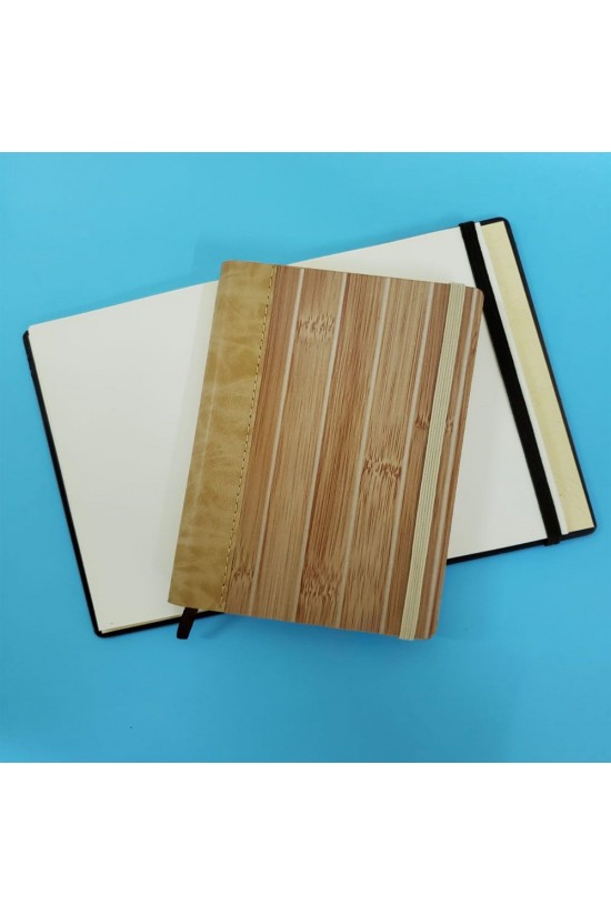Ahşap çizgisiz Defter