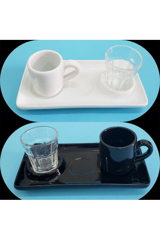 Tasse à café avec assiette de service Tasse à café avec assiette de service