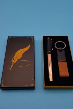 Stylo roller et porte-clés